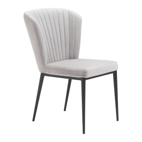 Dining chairs velvet grey hot sale