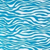 25 sqft JAM Paper & Envelope Zebra Print Gift Roll Wrap Blue: All Occasion Striped Wrapping Paper, 30 ft Length - 3 of 4