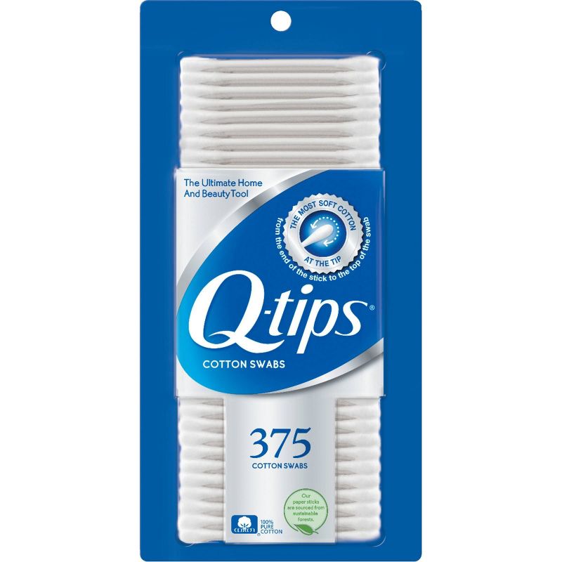 Q-Tips Cotton Swabs - 375ct, 1 of 9