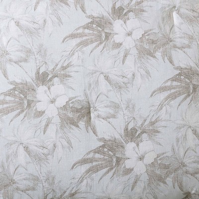 Beachway Blooms Full/Queen Cotton Reversible Grey Duvet Cover Set