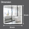 April Anti-Fog Frameless Rectangular LED Bathroom Vanity Mirror, Wall Mounted with Adjustable Light,Smart Touch Button-The Pop Home - 4 of 4