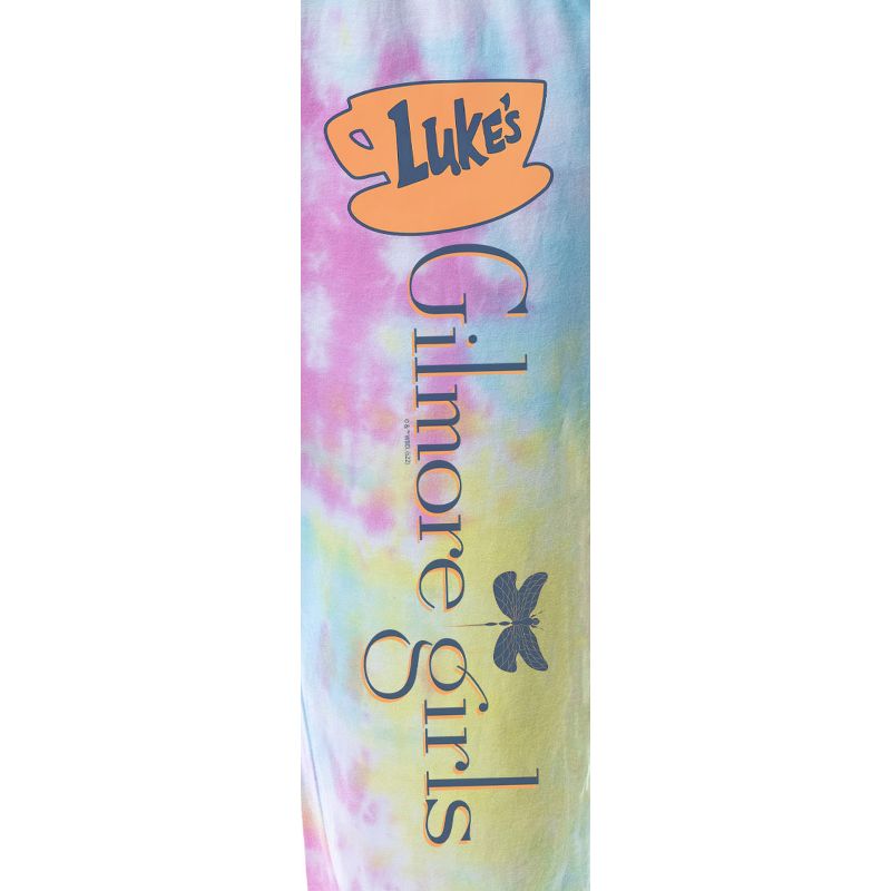 Gilmore Girls Womens' Luke's Diner Logo Tie-Dye Sleep Jogger Pajama Pants Multicolored, 3 of 4