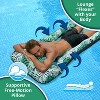 Aqua Leisure Contour Lounge Water Floats and Inflatables - Teal Fern Print - 4 of 4
