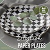 Earthtrends Heavy Duty Paper Plates Checkered decor Disposable Party Plates 8 In Dessert Plate & 10 in paper plate race car decorations for party - 2 of 4