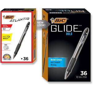 BIC Velocity Retractable Ball Pen Black Ink 1.6 mm 36/Pack VLGB361BK - 1 of 4