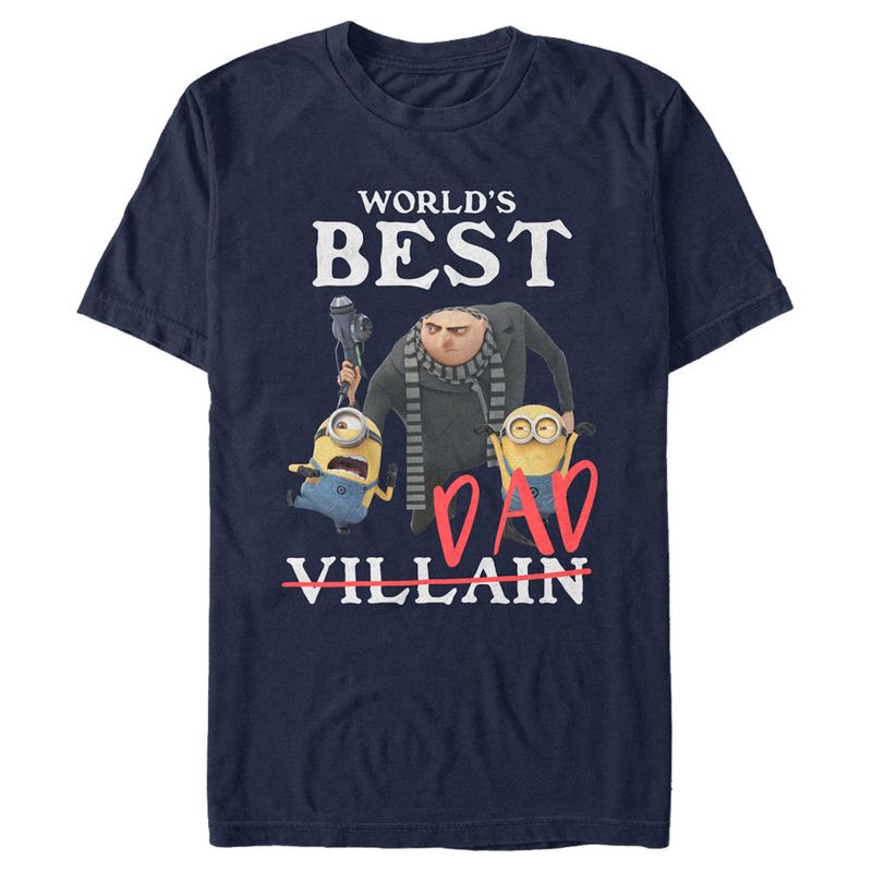 Men's Despicable Me World's Best Dad Gru and Minions T-Shirt, 1 of 6