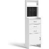 Heynemo 5-in-1 Shoe Cabinet with Flip Drawer, Entryway Shoe Storage with Pegboard, Adjustable Shelf, Wood Entryway Cabinet - 4 of 4