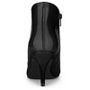 Allegra K Women's V Shape Pointed Toe Side Zipper Stiletto Heel Ankle Boots - 4 of 4