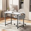 RISOKEYS Computer Desk with Headphone Hook & Storage Bag, Sturdy 176Lbs Capacity,Space-Saving for Home Office Bedroom,Study - 4 of 4