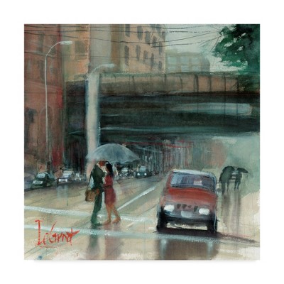 Trademark Fine Art 24" x 24" Gregg Degroat 'Downtown Love' Canvas Art