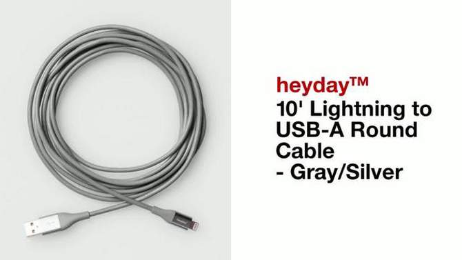 Lightning to USB-A Round Cable - heyday™, 5 of 16, play video