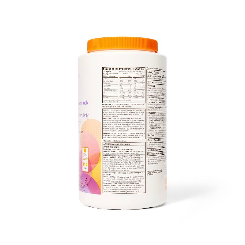 Fiber Therapy Laxative - Smooth Orange Flavor - 48.2oz - up &#38; up&#8482;, 5 of 6
