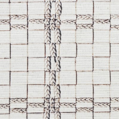 Ivory Geometric Non-Skid Washable Indoor Area Rug 5'2" x 7'