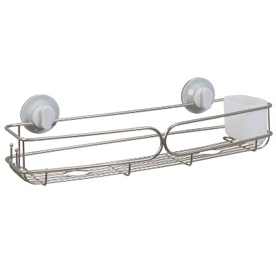 Idesign Everett Push Lock Suction Shower Caddy Satin : Target