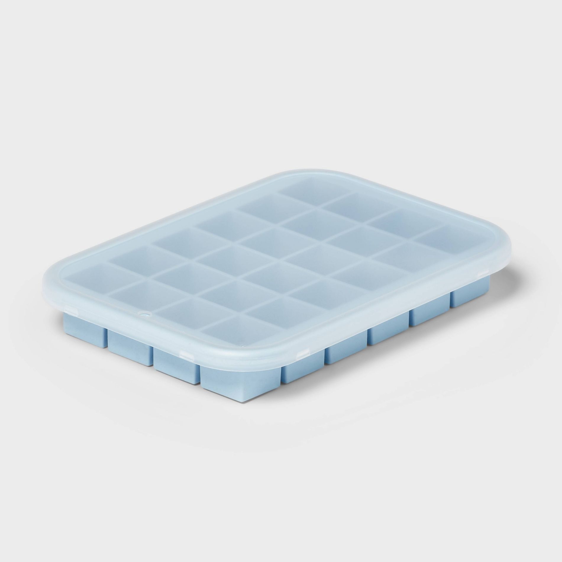 Silicone Ice Cube Tray with Lid Blue - Room Essentials™