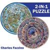 Spin Flip Puzzle: Charles Fazzino- 2-In-1: Double-Sided Puzzle,8+ - 2 of 4