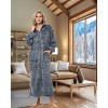 ADR Women's Zip Up Robe Fleece Soft Warm Plush Oversized Zipper Bathrobe - 2 of 3