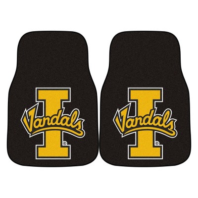 NCAA University of Idaho Vandals Carpet Car Mat Set - 2pc