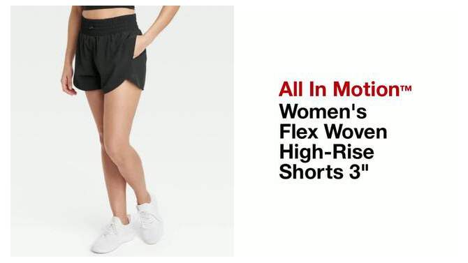 Women's Flex Woven High-Rise Shorts 3" - All In Motion™, 2 of 16, play video