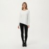 Anna-Kaci Active Women's Long Sleeve Asymmetrical Hem Pullover Top with Crew Neck and Relaxed Fit - 3 of 4