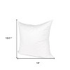 HomeRoots 18" White Cotton Down Blend Throw Pillow Insert - 3 of 4