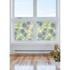 Set of 2 Fablon Floral Window Film Set Aqua Blue/Mint Green - 2 of 4
