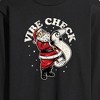 Men's - Instant Message - Vibe Check Santa Christmas Long Sleeve Graphic T-Shirt - 2 of 4