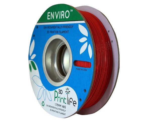 3D Printlife Enviro Eco-Friendly 1.75mm Premium ABS Filament - Red (8130378)