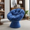Oversized Swivel Accent Chair,360° Swivel Barrel Chair, Multicoloured Papasan Chair for Living Room-Cuddlewood - 2 of 4