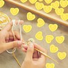 Unique Bargains Heart Shaped Crochet Applique Patches Yellow 10 Pcs - 3 of 4