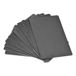 Unique Bargains DIY Laser Printing Office Engraving Blank Metal Cards 15 Pcs - 1 of 4