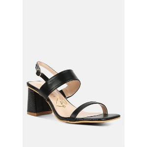 Kirk Elasticated Gussets Block Heel Sandals - 1 of 4
