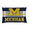 NCAA Michigan Wolverines Heathered Stripe Queen Bedding Set in a Bag - 3pc - 3 of 3