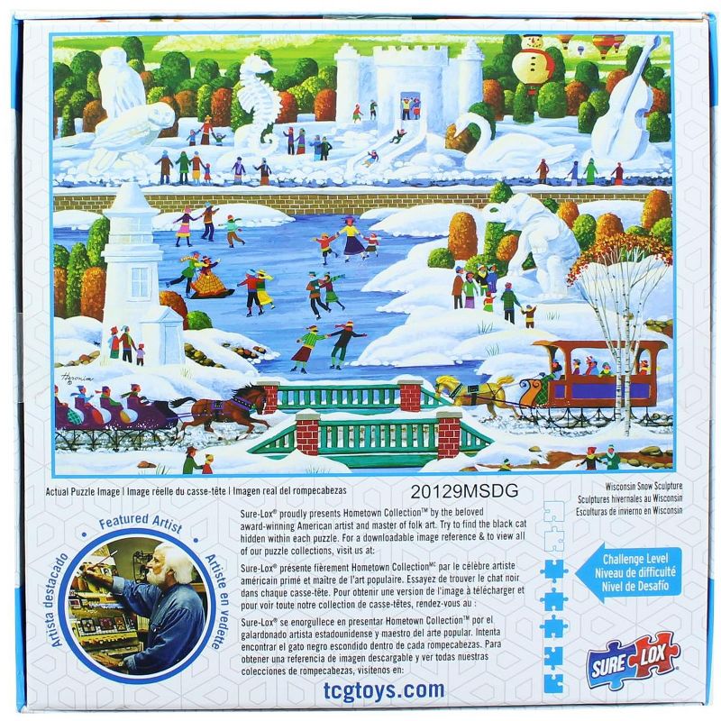 The Canadian Group Hometown Collection 1000 Piece Jigsaw Puzzle | Wisconsin Snow Sculptures, 2 of 7