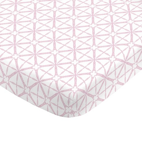 Nojo Super Soft Pink Tie Dye Nursery Crib Fitted Sheet Target