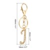 Unique Bargains Chic Stylish Zinc Alloy Gold Tone Initial Letter Keychain - 2 of 4