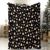 Lomsoe Christmas Throw Blanket Christmas Reindeer Blanket Ultra Soft Flannel Blankets Winter Warm Bed Blankets Xmas Holiday Decor. - 2 of 4
