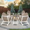 Aoodor HDPE Outdoor All-Weather Folding Adirondack Chair for Patio, Garden, Backyard, Deck Lawn Fire Pit 32'' (L) x 29'' (W) x 37'' (H) - 3 of 4