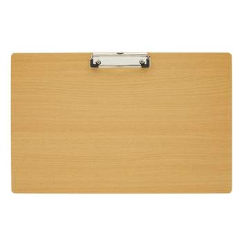 Juvale Extra Large Wooden Clipboard 11x17.3, Wood Horizontal Lap Board with Clip for Drawing Sketch, 3mm Thick