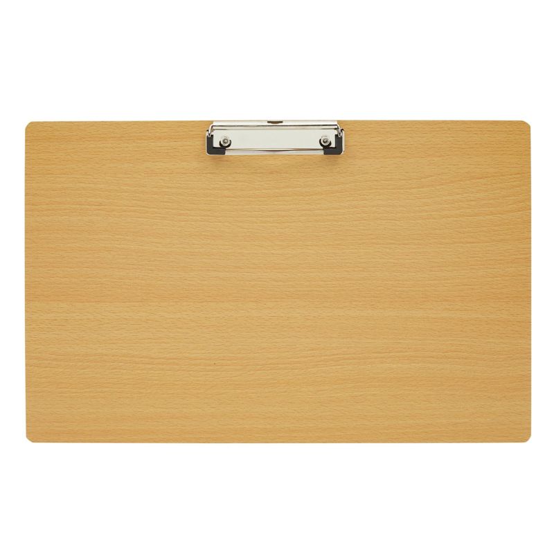 Juvale Extra Large Wooden Clipboard 11x17.3, Wood Horizontal Lap Board with Clip for Drawing Sketch, 3mm Thick, 1 of 9