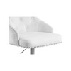 Meridian Furniture,Claude White Velvet Adjustable Stool - 4 of 4