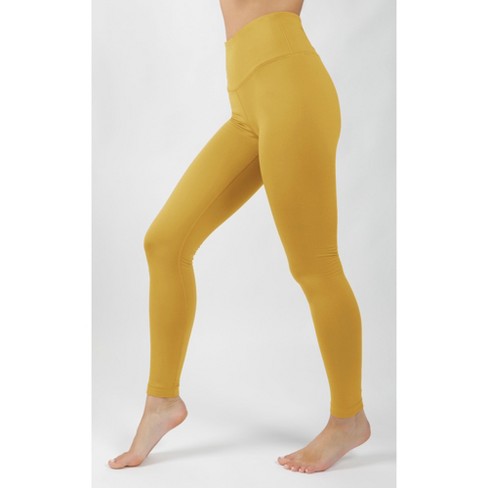 90 Degree By Reflex - Women's Polarflex Fleece Lined High Waist Legging -  Golden Yellow - Medium