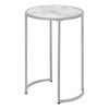 NicBex Round End Table with Clear Glass Table Top Small Side Table in Black Metal for Indoor Outdoor - 2 of 4