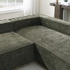 Whisen Minimalist Style Chenille U-shaped Sectional Sofa 2 PC Free Combination,Modern L-Shaped Cloud Sofa Set - 4 of 4