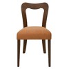 Lyngins Set of 2 Contemporary Upholstered Dining Chairs – Rubberwood Frame (300lb Capacity), Open-Back Design, Modern Minimalist Living Room Chair - 2 of 4