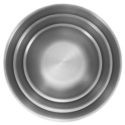 ZWILLING Prep 3-pc Brushed Stainless Steel Nesting Bowls Set - Thumbnail 4