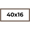 PosterPalooza | Panoramic Elegant Brown Picture Frame - UV Acrylic, Foam Board Backing, Hanging Hardware - 2 of 4