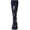 Memoi Men's Barber Shop Rayon Blend Novelty Crew Sock Navy 10-13 - 2 of 4
