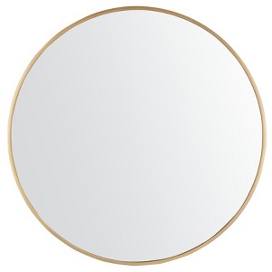 Rinlon Mirror - 30" x 30" - MRR1051 - Gold - Safavieh - 1 of 4