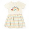 The Juniper Shop Mini Smiley Keep On Smiling Rainbow Toddler Dress - 2 of 4